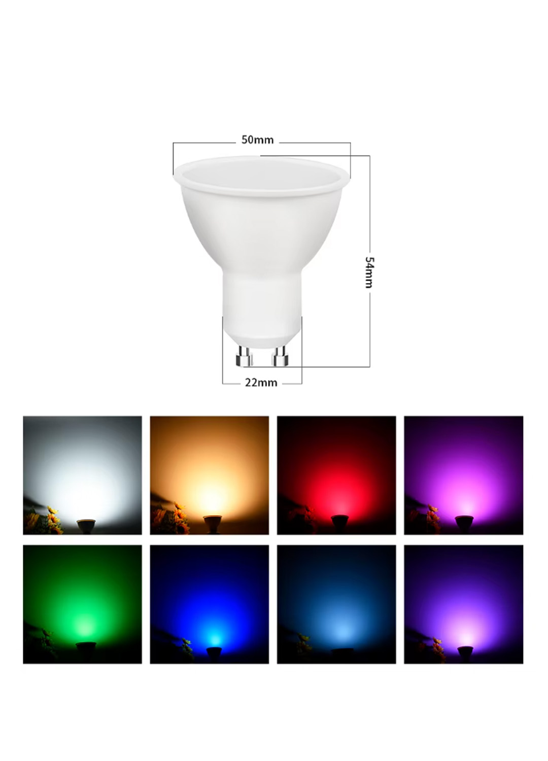 BOMBILLO LED SMART GU10 5W MULTICOLOR - Image 2
